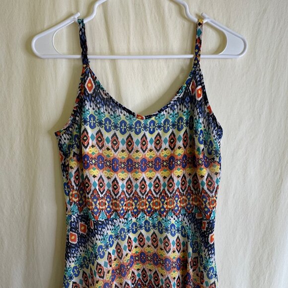 Kate & Mallory Perfect Summer Dress Midi Asymmetrical Spaghetti Straps Size S - Picture 3 of 7